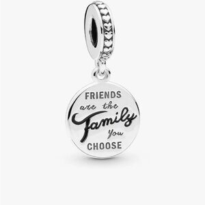 Pandora “Friends are the Family you Choose” Dangle Charm in Sterling Silver